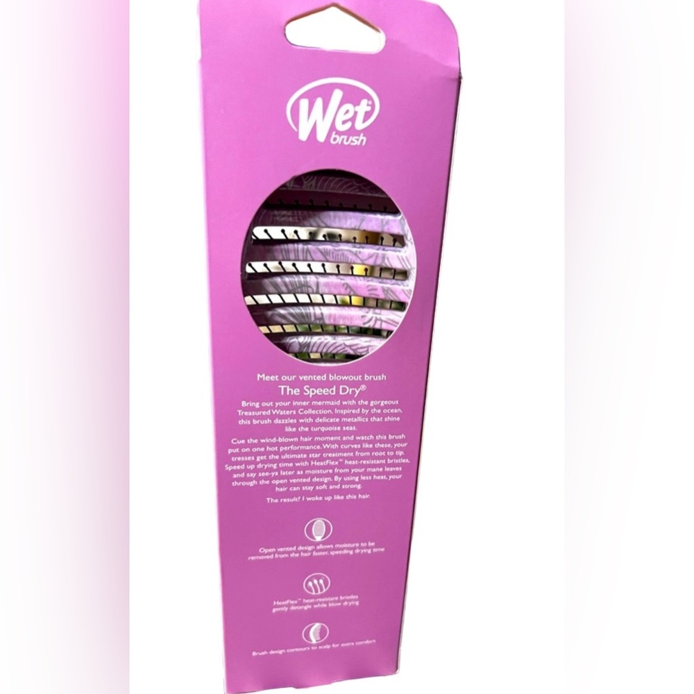 Wet Brush Speed Dry Detangler Treasured Waters -Shells - Picture 2 of 3